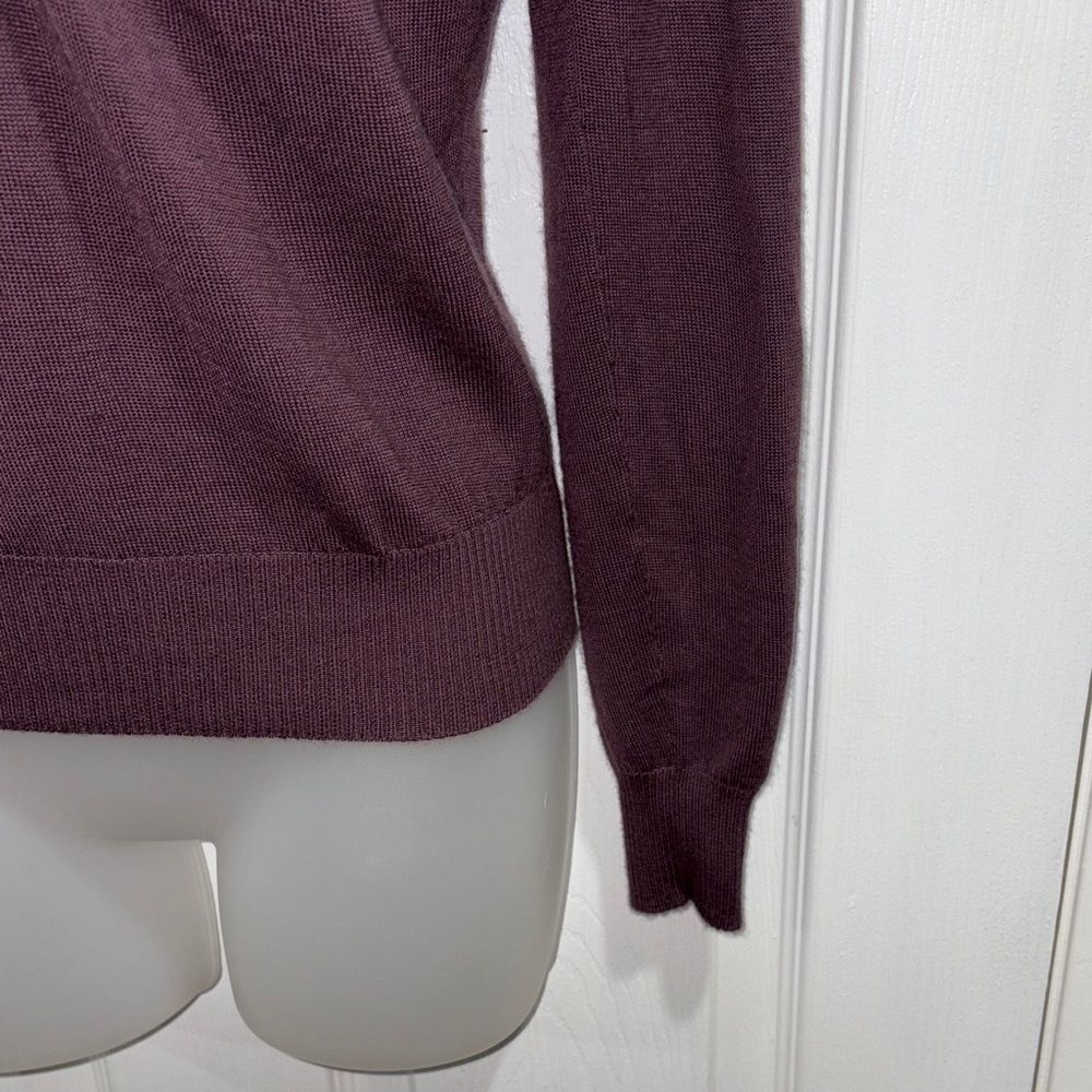 Authentic Celine 100% Cashmere V-Neck lavender Sweater Size Small - Picture 8 of 17